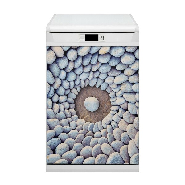 Painel magnético para máquina de lavar louça Círculo de pedras