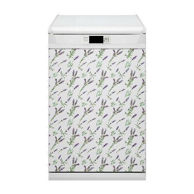 Painel magnético para máquina de lavar louça Flores de lavanda