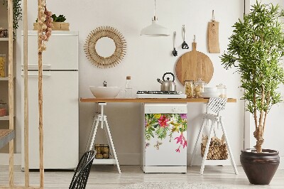 Painel magnético para máquina de lavar louça Plantas tropicais