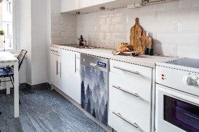 Painel magnético para máquina de lavar louça Paisagem florestal