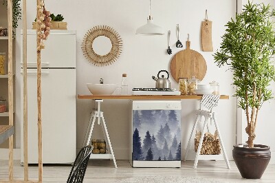 Painel magnético para máquina de lavar louça Paisagem florestal