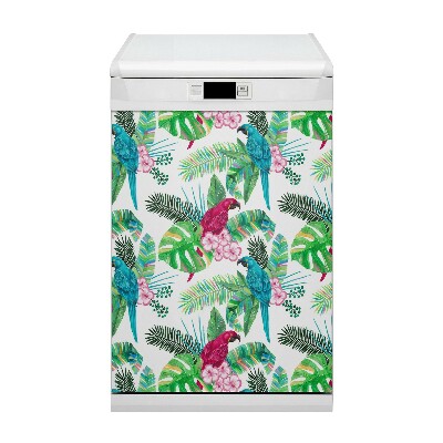 Capa magnética para máquina de lavar louça Mural de papagaio