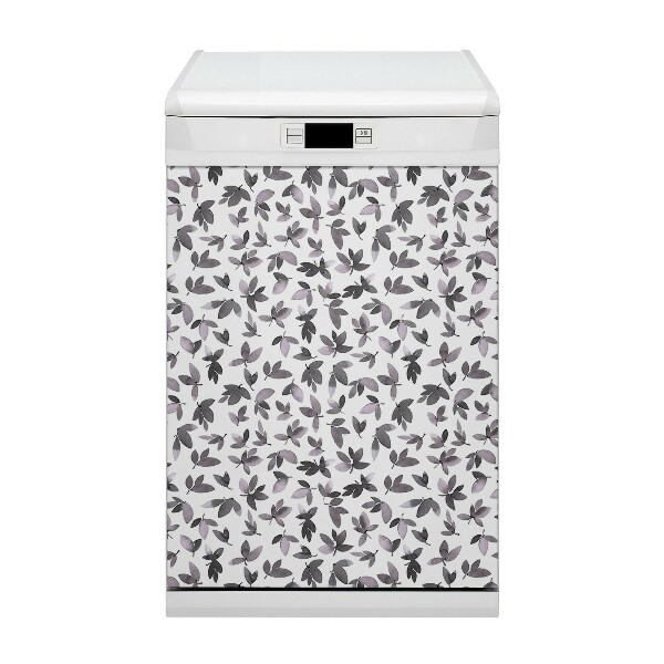 Painel magnético para máquina de lavar louça Folhas de árvores