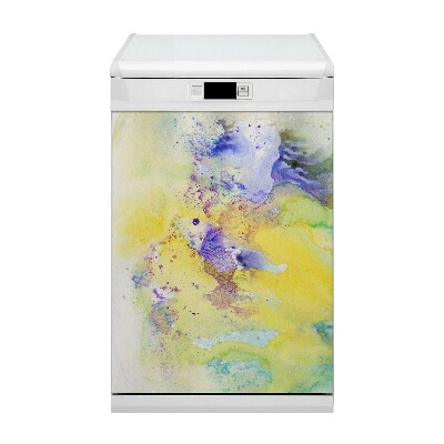 Capa magnética para máquina de lavar louça Manchas coloridas