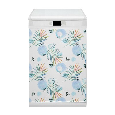 Painel magnético para máquina de lavar louça Padrão tropical