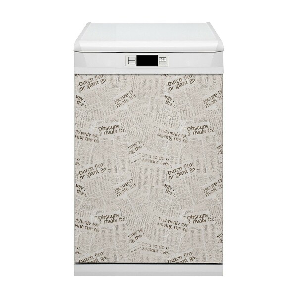 Capa magnética para máquina de lavar louça Jornais antigos