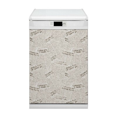 Capa magnética para máquina de lavar louça Jornais antigos