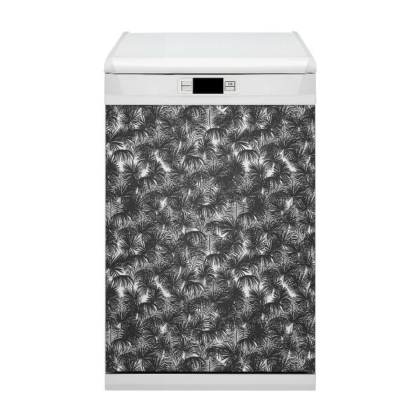 Capa magnética para máquina de lavar louça Palmeiras negras