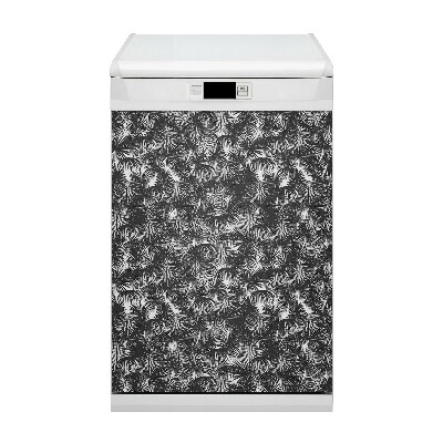 Capa magnética para máquina de lavar louça Palmeiras negras