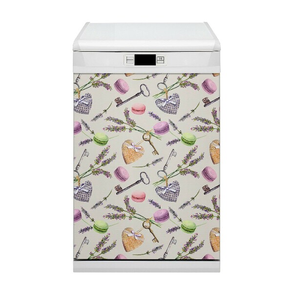 Painel magnético para máquina de lavar louça Corações e pão de gengibre