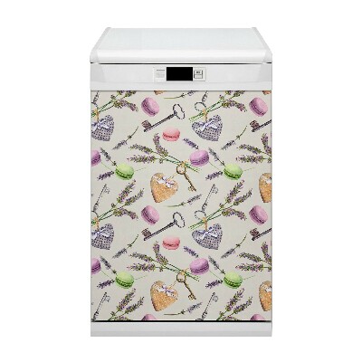 Painel magnético para máquina de lavar louça Corações e pão de gengibre