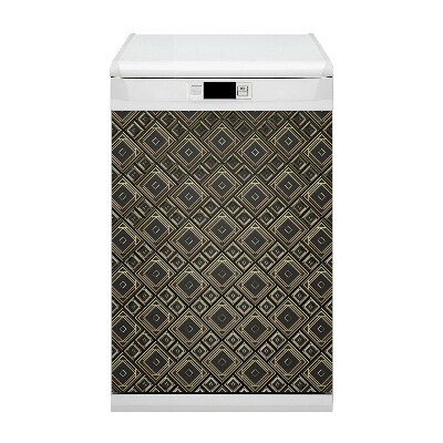 Capa magnética para máquina de lavar louça Ilusão geométrica