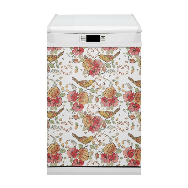 Capa magnética para máquina de lavar louça Enfeite de pássaro