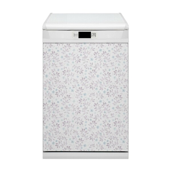 Capa magnética para máquina de lavar louça Galhos com folhas