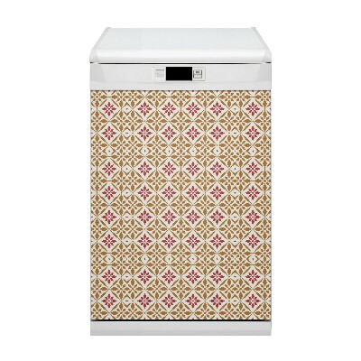 Painel magnético para máquina de lavar louça Padrão floral