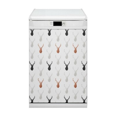 Painel magnético para máquina de lavar louça Cabeça de veado