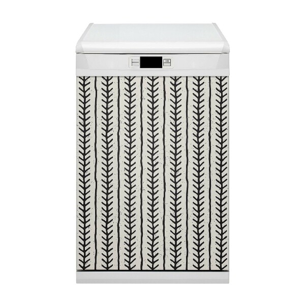 Painel magnético para máquina de lavar louça Padrão espinha de peixe