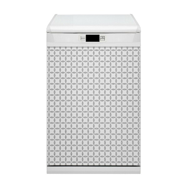 Painel magnético para máquina de lavar louça Círculos ondulados