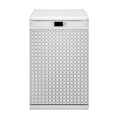 Painel magnético para máquina de lavar louça Círculos ondulados