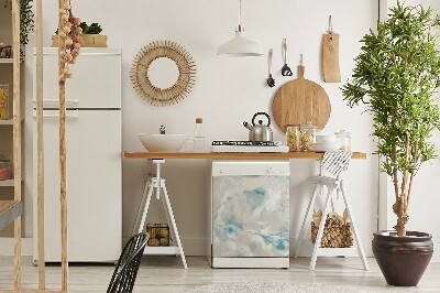 Painel magnético para máquina de lavar louça Abstração de Mármore