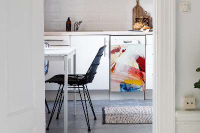 Painel magnético para máquina de lavar louça Manchas de tinta