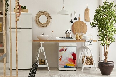 Painel magnético para máquina de lavar louça Manchas de tinta