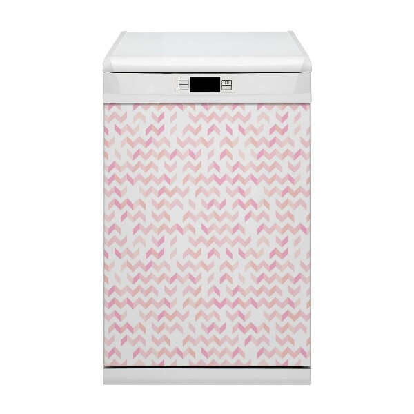 Capa magnética para máquina de lavar louça Espinha de peixe geométrica