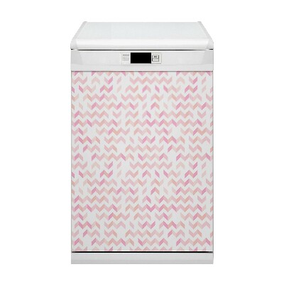 Capa magnética para máquina de lavar louça Espinha de peixe geométrica