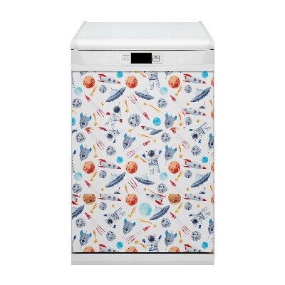 Painel magnético para máquina de lavar louça Astronauta