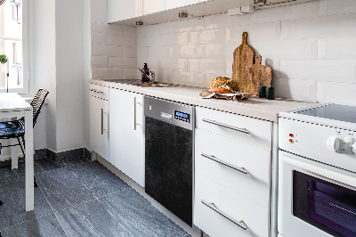 Painel magnético para máquina de lavar louça Mármore preto