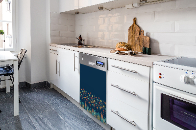 Capa magnética para máquina de lavar louça Casas coloridas