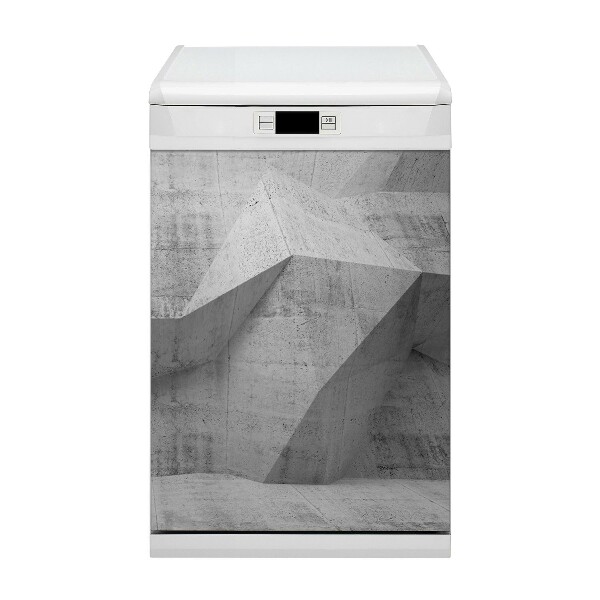 Painel magnético para máquina de lavar louça Concreto abstrato