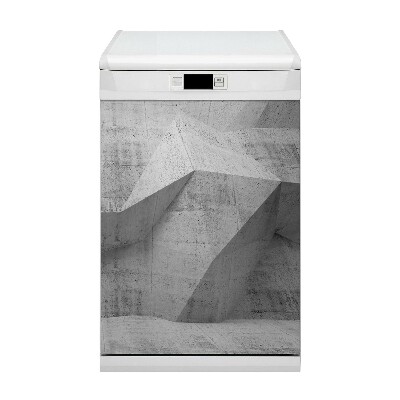 Painel magnético para máquina de lavar louça Concreto abstrato