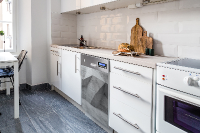 Painel magnético para máquina de lavar louça Concreto abstrato