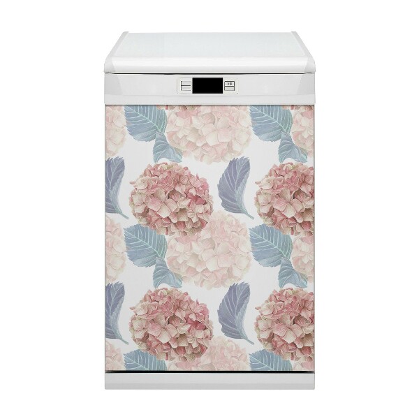 Painel magnético para máquina de lavar louça Canteiro de flores desenhado