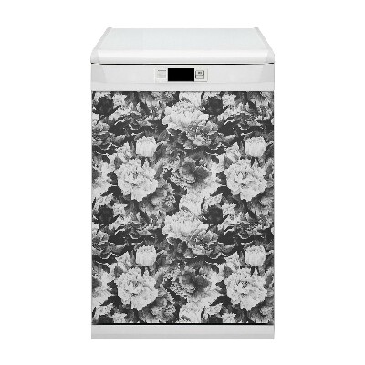 Painel magnético para máquina de lavar louça Peônias