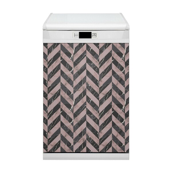 Painel magnético para máquina de lavar louça Estilo loft de mármore