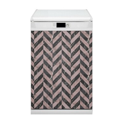 Painel magnético para máquina de lavar louça Estilo loft de mármore