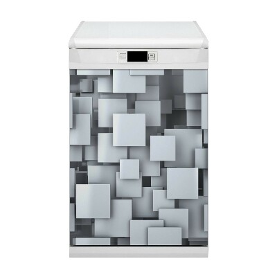 Capa magnética para máquina de lavar louça Blocos cinzas