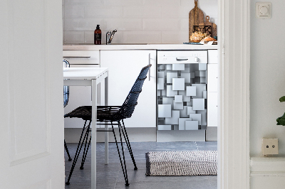 Capa magnética para máquina de lavar louça Blocos cinzas