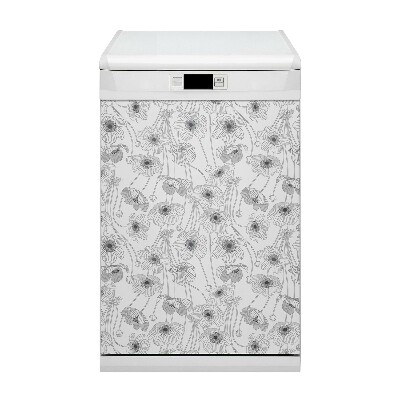 Capa magnética para máquina de lavar louça Papoulas