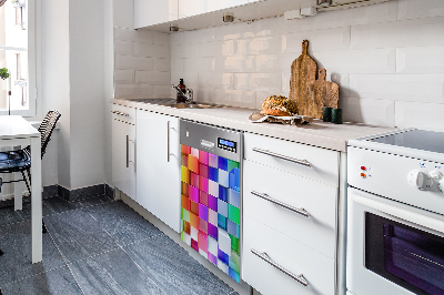 Painel magnético para máquina de lavar louça Abstração colorida