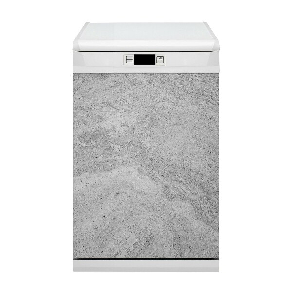 Capa magnética para máquina de lavar louça Motivo de concreto cinza