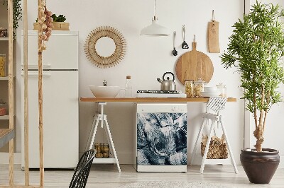 Capa magnética para máquina de lavar louça Pinceladas