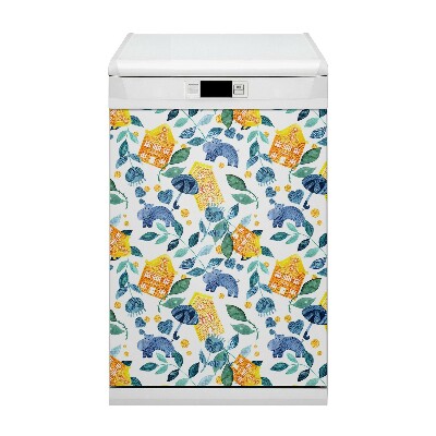 Capa magnética para máquina de lavar louça Hipopótamos