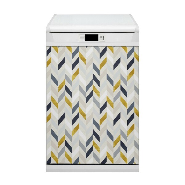 Painel magnético para máquina de lavar louça Linhas em espinha de peixe