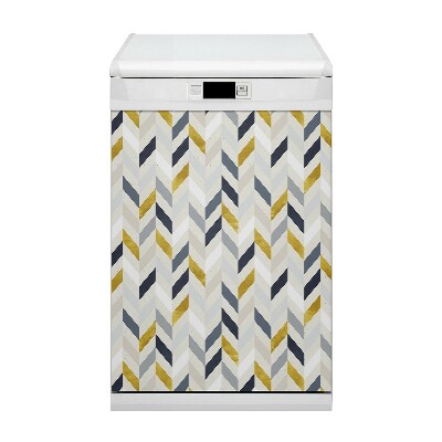 Painel magnético para máquina de lavar louça Linhas em espinha de peixe