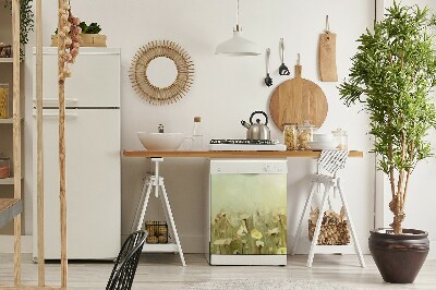 Capa magnética para máquina de lavar louça Flores silvestres