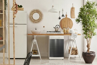 Painel magnético para máquina de lavar louça Cor metálica