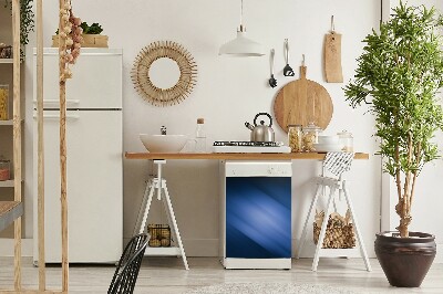 Capa magnética para máquina de lavar louça Abstração Azul